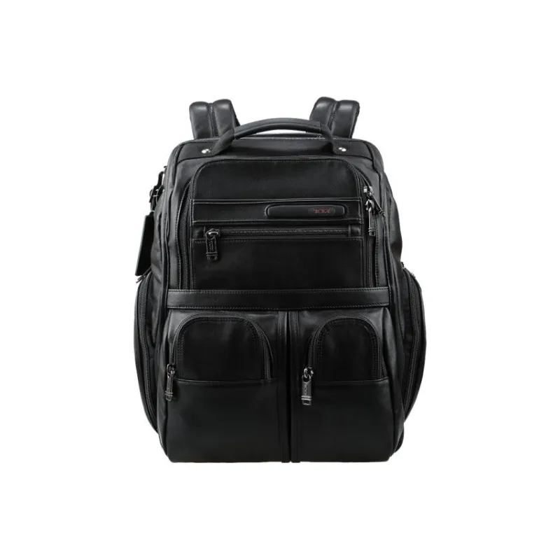 TUMI Cow Leather Travel Bag Backpack Regular Men's Black-0