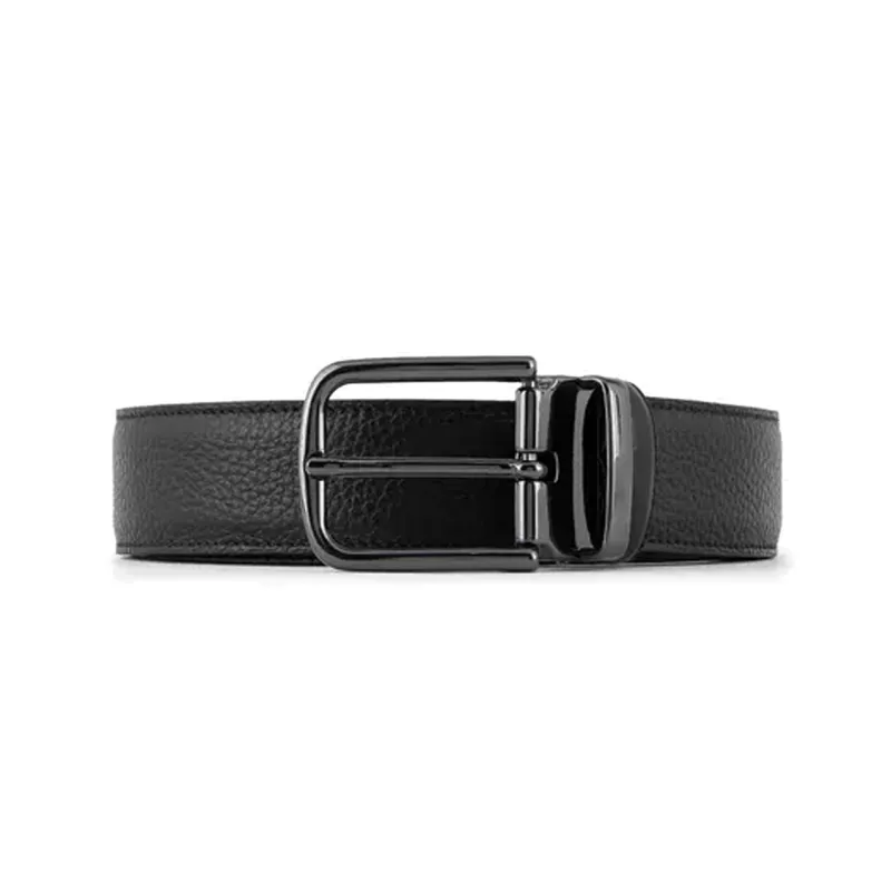 EMPORIO ARMANI Reversible Belt In Pebbled Leather-0