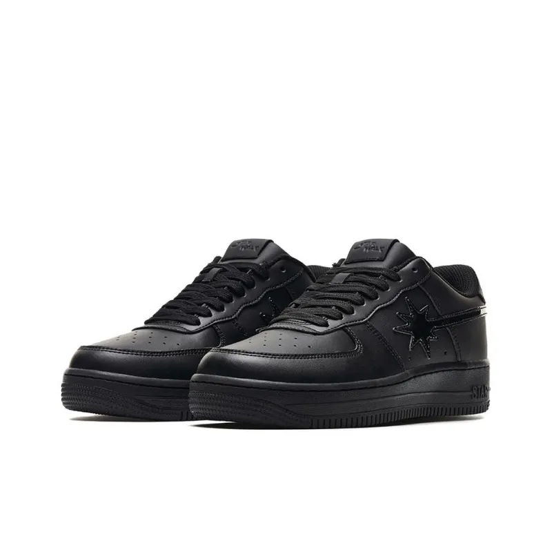 Starwalk Soldier Cushioned Wear Resistant Breathable Slip Resistant Low Top Skateboard Shoes Unisex Black-2