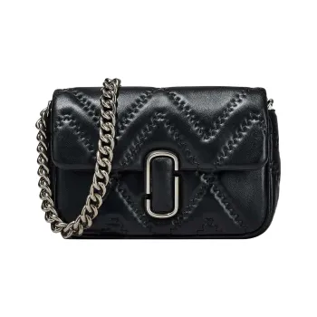 MARC JACOBS Logo Plaque Quilted Shoulder Bag