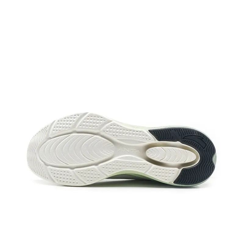 Anta Energy Ring Cushioning Anti Slip And Wear Resistant Low Top Running Shoes Men's White-5