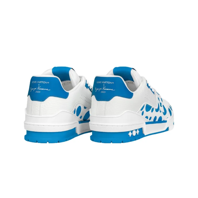 LOUIS VUITTON X Yayoi Kusama Sneaker 'White Blue'-2