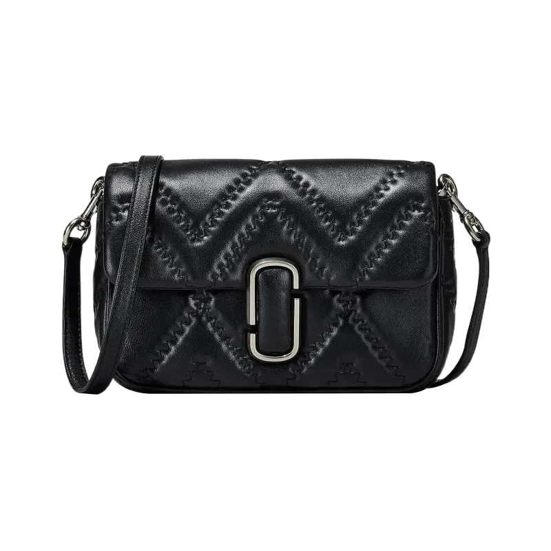MARC JACOBS Logo Plaque Quilted Shoulder Bag-1