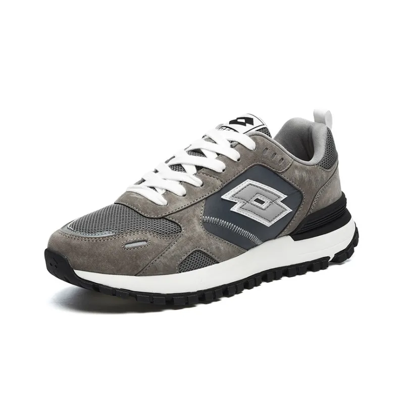 LOTTO Sportlife Coverage Low-Top Running Shoes Men's Steel Gray White Black-2