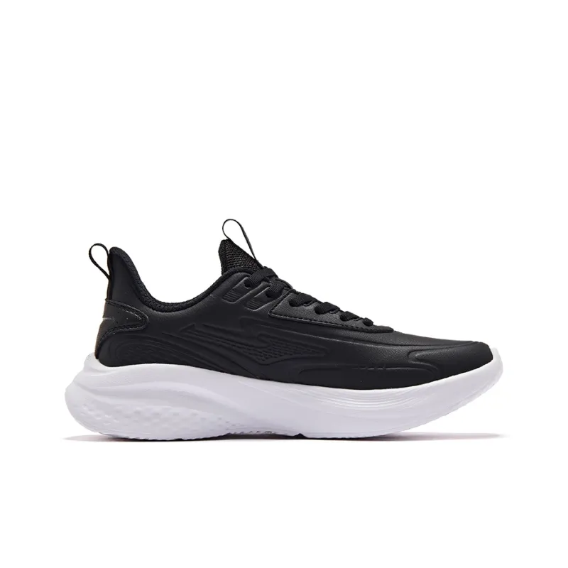 Erke Mingyou Anti Slip Wear Resistant Low Top Running Shoes Women's Black Purple-1