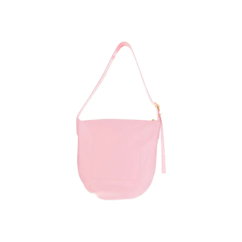JIL SANDER Crinkled Finish Zip Up Medium Shoulder Bag-2
