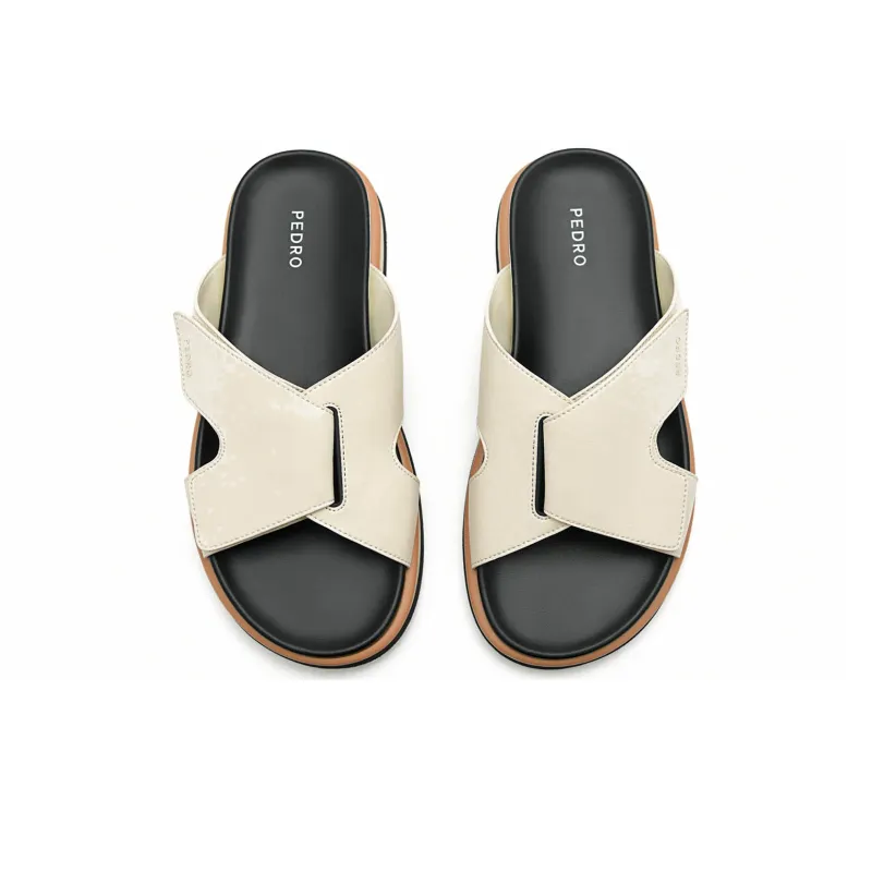 PEDRO Slide Slippers Men Beige/Black/Army Green/Dark Blue-11