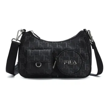 FILA HERITAGE BASKETBALL Fabric Shoulder Bag Regular Women's Black
