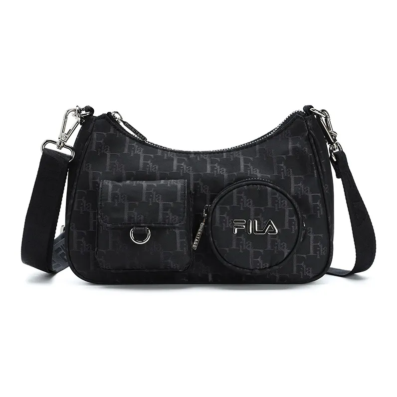 FILA HERITAGE BASKETBALL Fabric Shoulder Bag Regular Women's Black-0