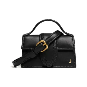Jacquemus Cow Leather Shoulder Bag Crossbody Bag Handbag Mini Women's Black