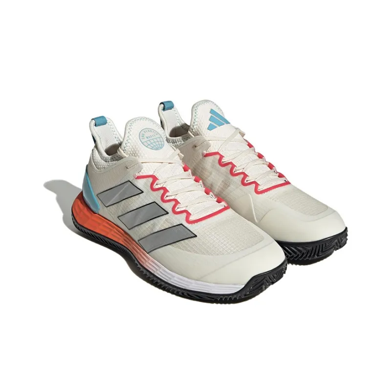 Adidas Adizero Ubersonic 4 Clay Court Tennis Shoes 'White Silver Metallic Preloved Blue'-2