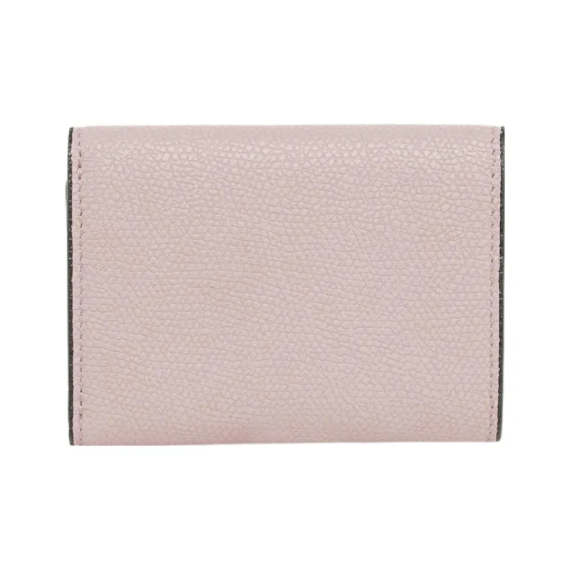 Valextra Calfskin Coin Purse Trumpets Women's Pink-2