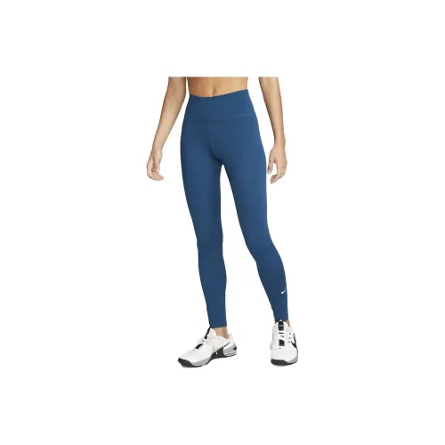 Nike Sports Pants Women's Embroidered Grass Blue