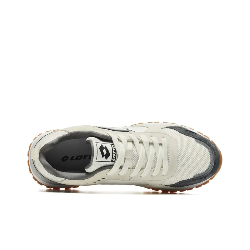 LOTTO Coverage Low Top Casual Running Shoes Men's Ecru Gray-3