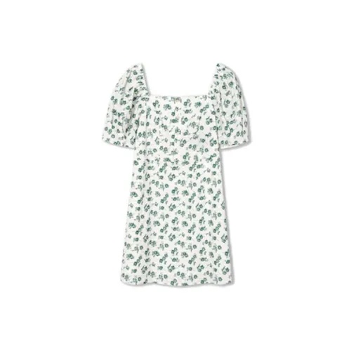 SEIFINI Short-Sleeved Dresses Women's Forest Green