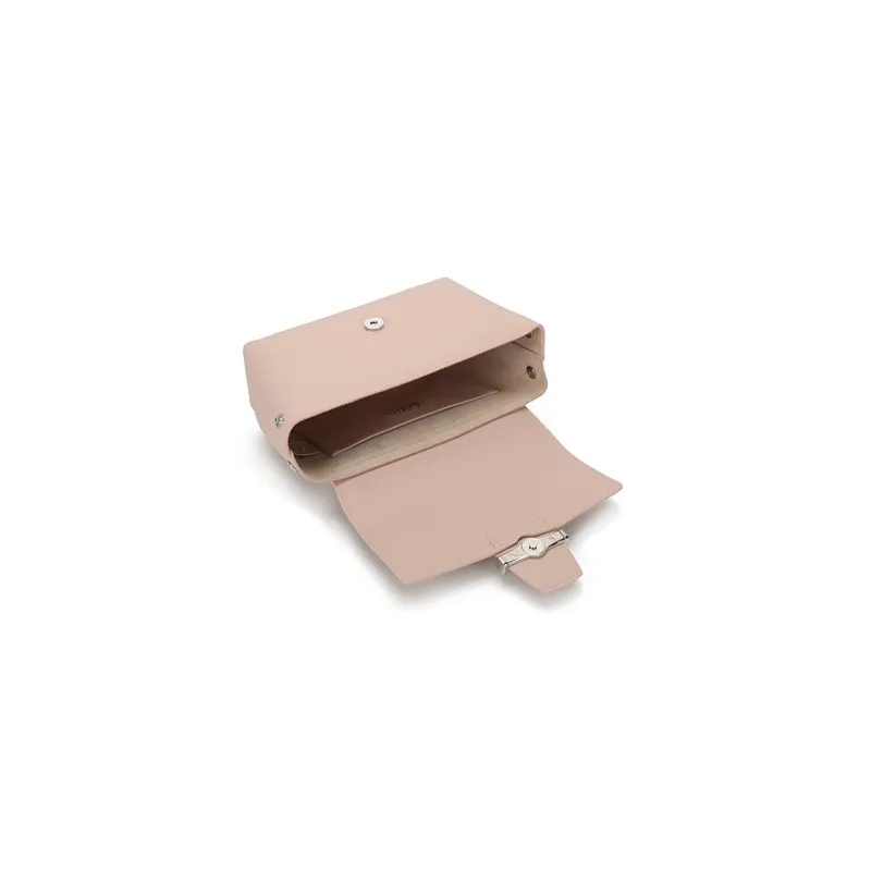 LONGCHAMP Roseau Cow Leather Bamboo Bag Big Bag Crossbody Bag Shoulder Bag Women's Soft Pink-5