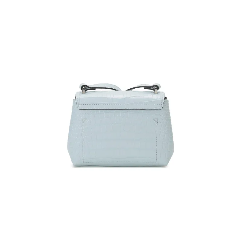 LONGCHAMP Roseau Cow Leather Crossbody Bag Bamboo Bag Big Bag Shoulder Bag Women's Sky Blue-3