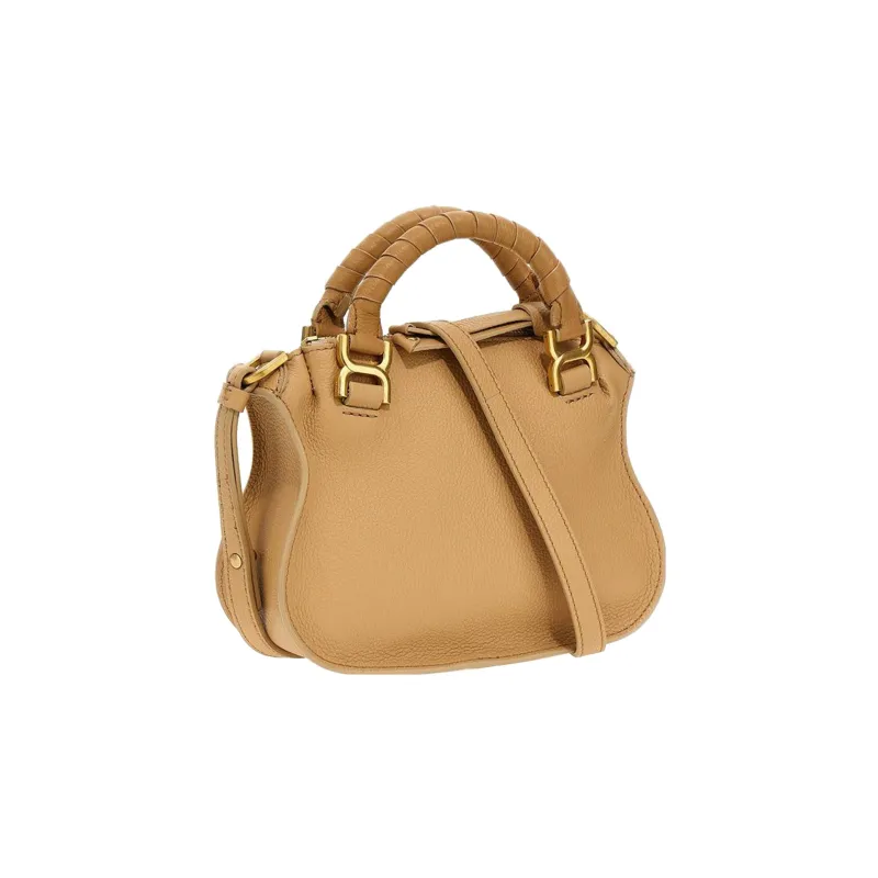 Chloe Grained Calfskin Portable Crossbody Bag, Shoulder Bag Mini Women's Brown-1
