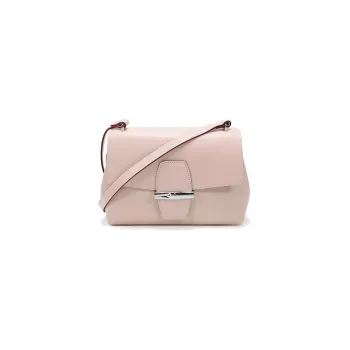LONGCHAMP Le Pliage Leather Bamboo Bag Shoulder Bag Women's Soft Pink