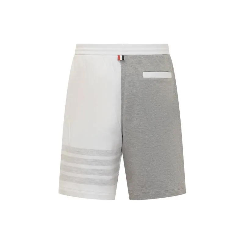 THOM BROWNE Panelled Drawstring Shorts-1