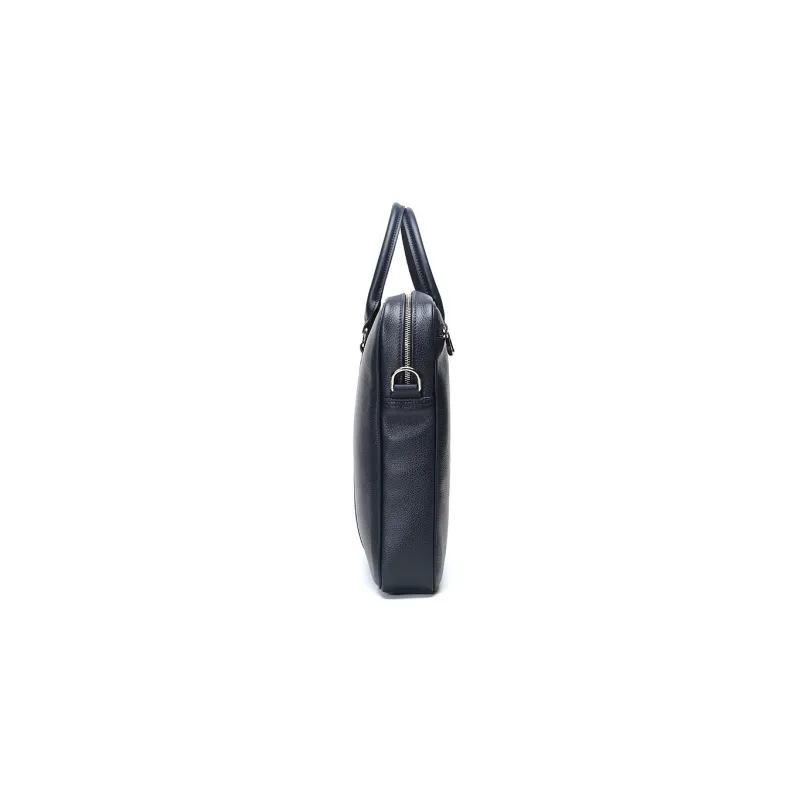 LONGCHAMP Le Foulonné Cow Leather Briefcases Small Size Men's Blue-2