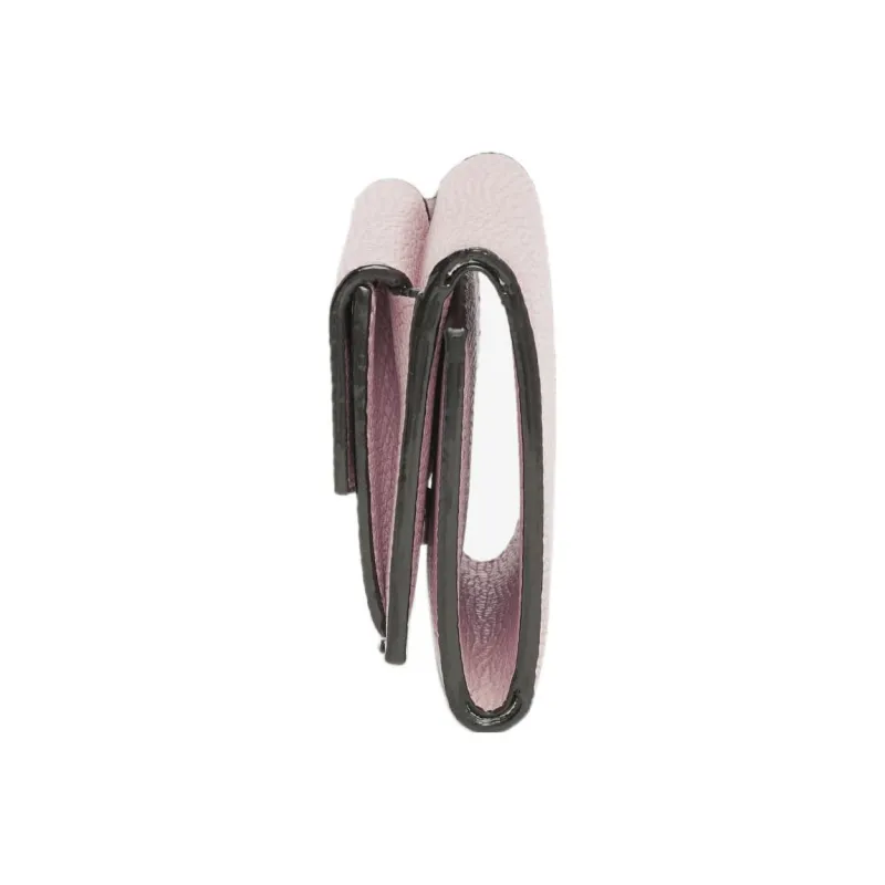 Valextra Calfskin Coin Purse Trumpets Women's Pink-1
