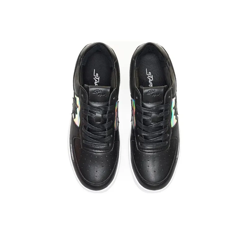 Starwalk Soldier Meteor Shoes Low Top Skateboard Shoes Unisex Black Laser-3