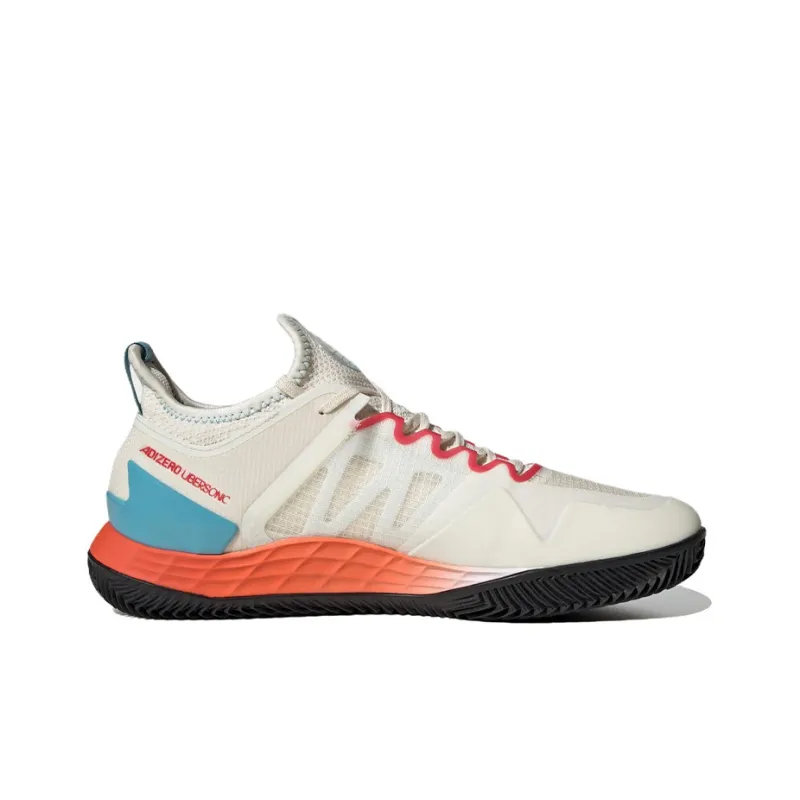 Adidas Adizero Ubersonic 4 Clay Court Tennis Shoes 'White Silver Metallic Preloved Blue'-1