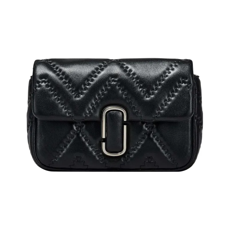 MARC JACOBS Logo Plaque Quilted Shoulder Bag-2