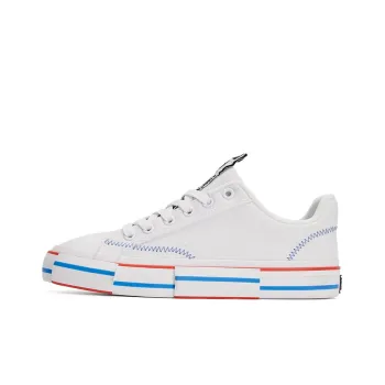 PONY Winner Anti Slip Wear Resistant Low Top Skateboard Shoes Unisex White