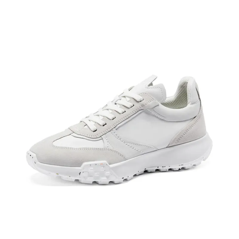 Ecco Moisture Wicking Low Top Casual Shoes Men's Gray White-0