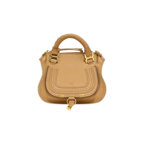 Chloe Grained Calfskin Portable Crossbody Bag, Shoulder Bag Mini Women's Brown