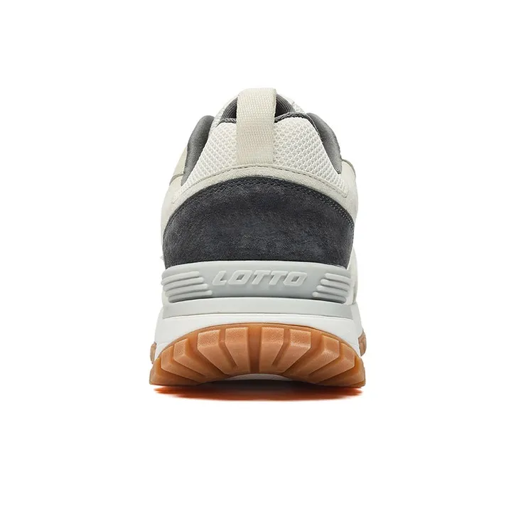 LOTTO Coverage Low Top Casual Running Shoes Men's Ecru Gray-4