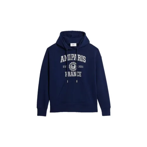 AMIPARIS logo-print drawstring hoodie