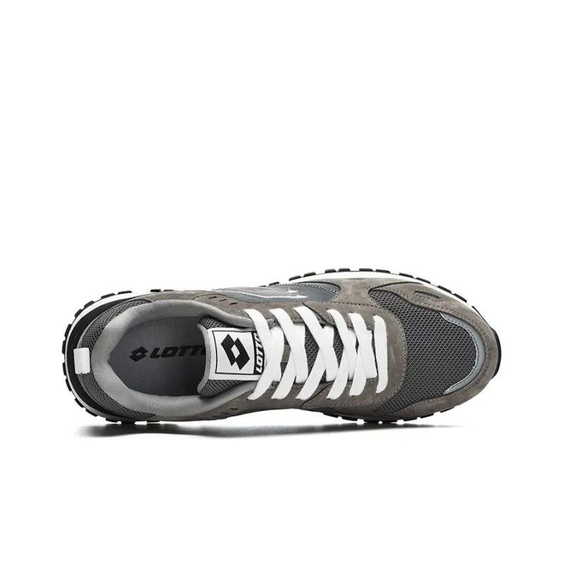 LOTTO Sportlife Coverage Low-Top Running Shoes Men's Steel Gray White Black-3