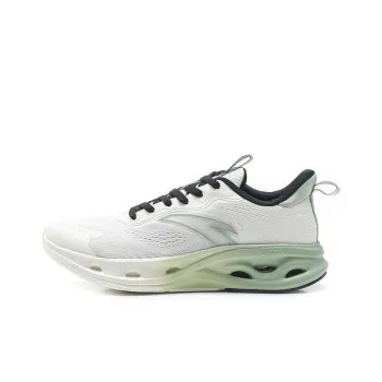 Anta Energy Ring Cushioning Anti Slip And Wear Resistant Low Top Running Shoes Men's White
