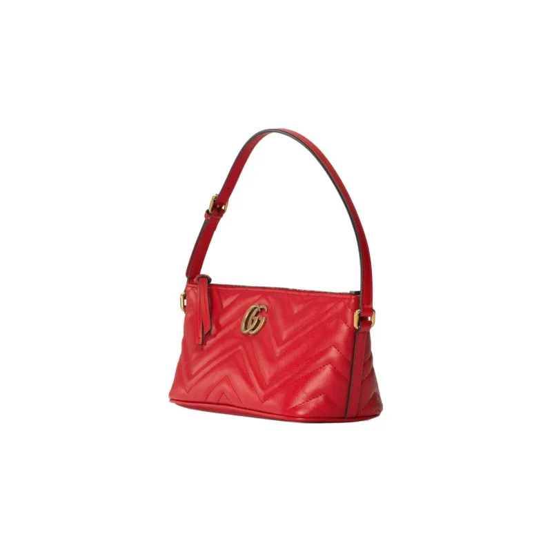 GUCCI GG Marmont Leather Handbag Shoulder Bag Women's Red-1