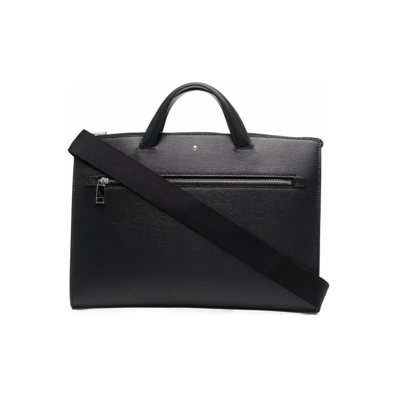 MONTBLANC Meisterstuck Leather Handbags Briefcases Men's Black-0