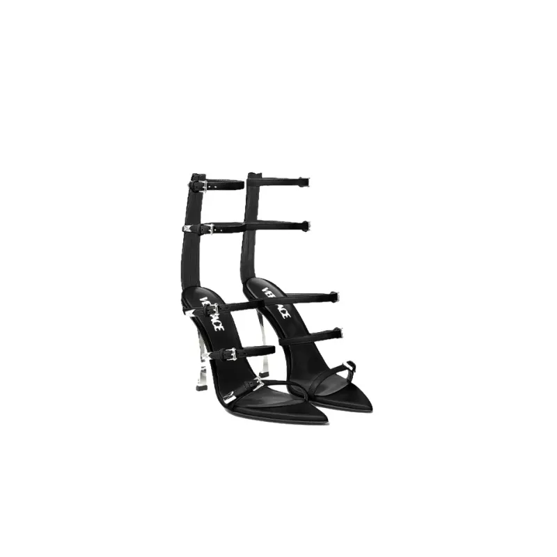 VERSACE Stylish Sandal Women's Black-2