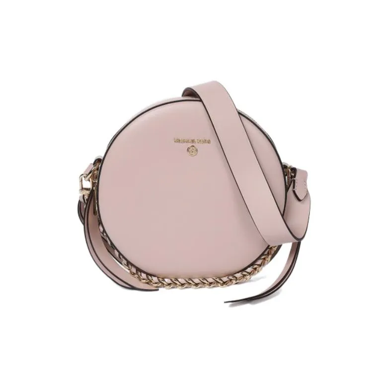 MICHAEL KORS MICHAEL KORS Handbag Collection Delancey Leather Round Bag Crossbody Bag Women's Pink-2