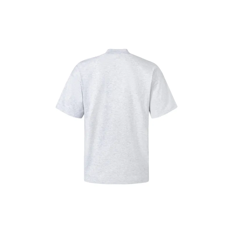 Adidas T Shirts Men Light Heather Gray-1
