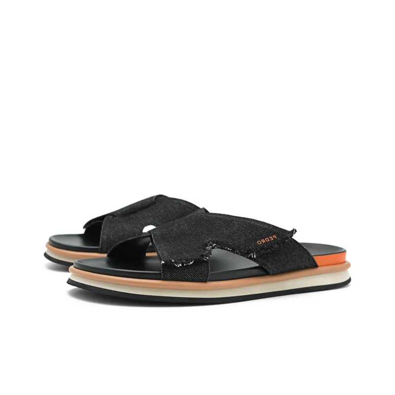 PEDRO Slide Slippers Men Beige/Black/Army Green/Dark Blue-7