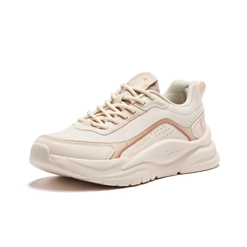 Erke Boundless Slip Resistant, Abrasion Resistant, Breathable Low Top Sports Casual Shoes Women's Gray Beige-2