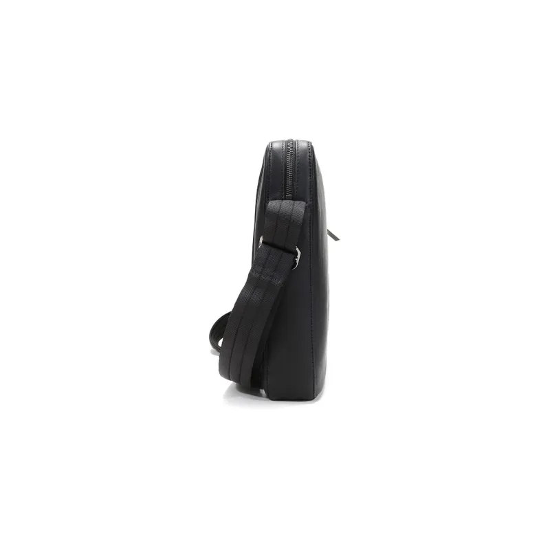 LONGCHAMP 3D Calfskin Crossbody Bag Medium Size Men's Black-2