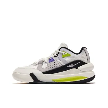 Erke Domination Anti Slip Wear Resistant High Top Skateboard Shoes Men's White Gray