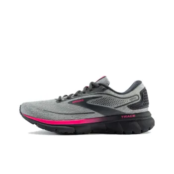 Brooks Trace 2 Anti Slip Wear Resistant Low Top Running Shoes Women's Gray Pink