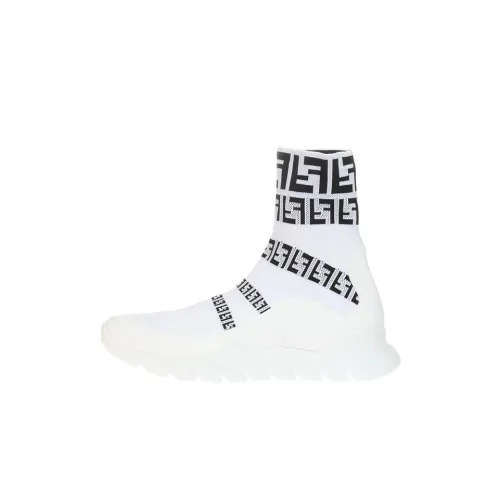 FENDI Casual Shoes Men High-Top White/Black