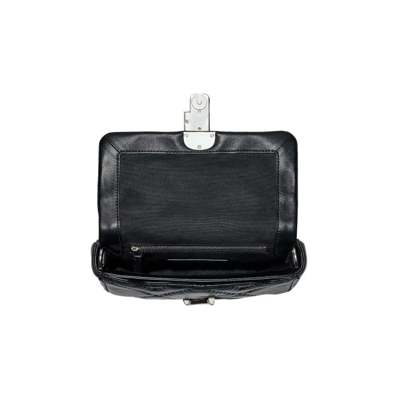 MARC JACOBS Logo Plaque Quilted Shoulder Bag-4