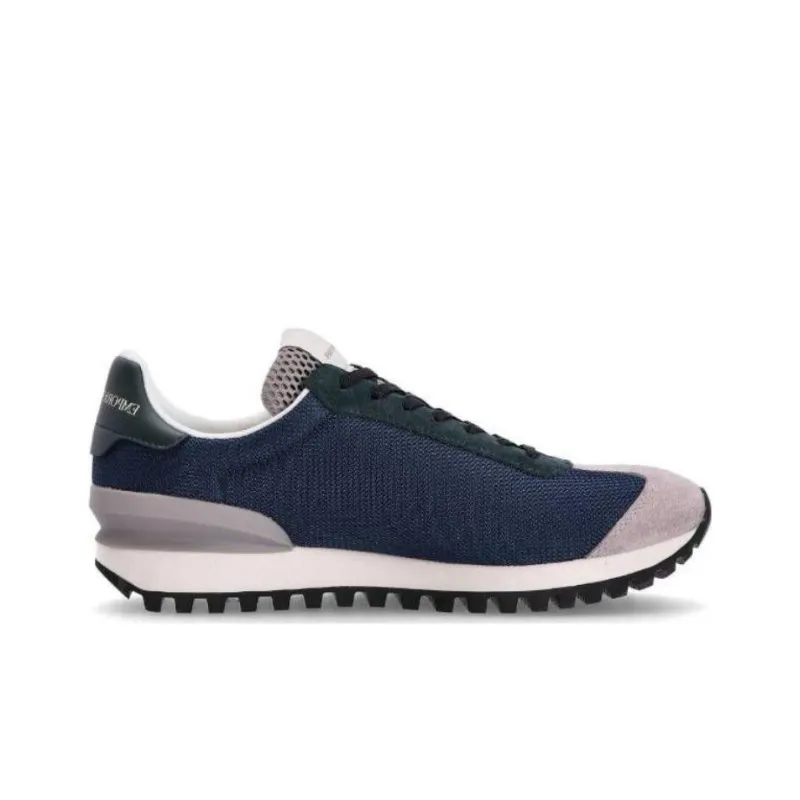 EMPORIO ARMANI Low Top Sports Casual Shoes Men's Blue White-1