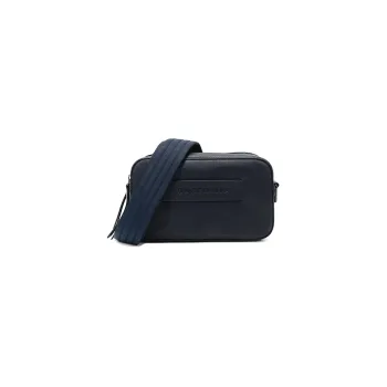LONGCHAMP Le Pliage Cow Leather Sling Bags One Shoulder Crossbody Fanny Pack Women's Midnight Blue
